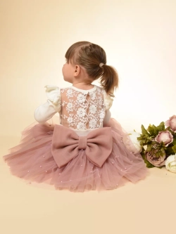 Юбка-пачка фатиновая с бусами