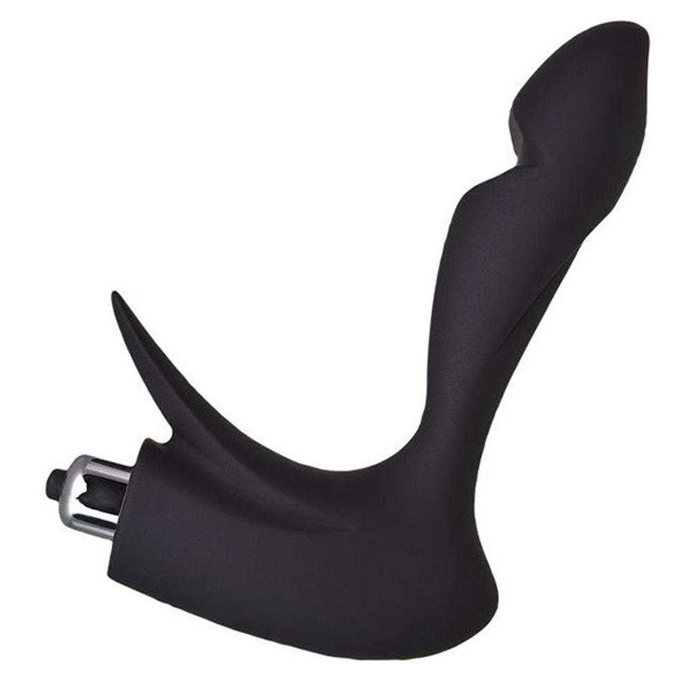 Черный массажер простаты 14,4см Erotist Toys First