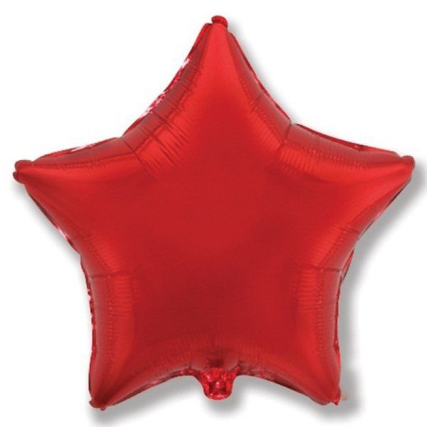 Шар звезда Красная 82см