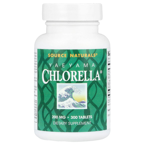 Source Naturals, Yaeyama Chlorella®, 300 таблеток (20 мг в одной таблетке)