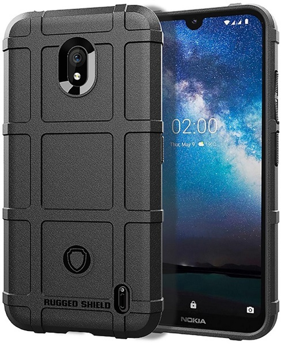 Чехол на Nokia 2.2 цвет Black (черный), серия Armor от Caseport