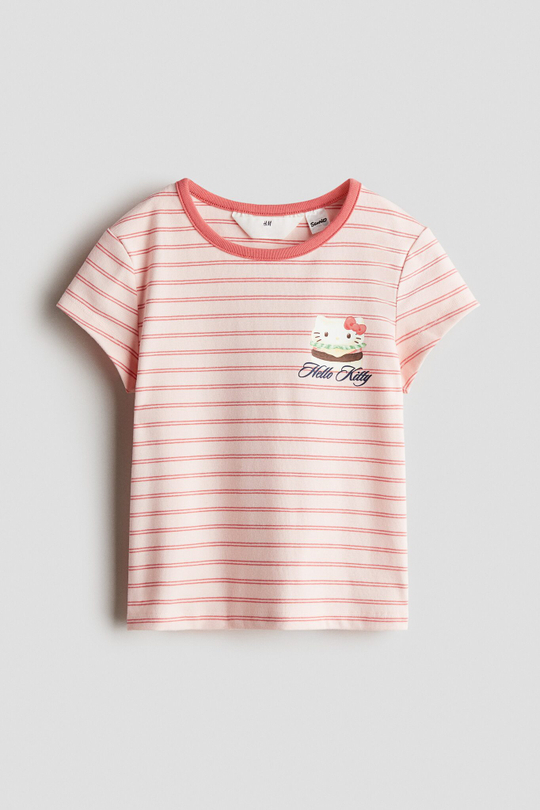 H&M Футболка с принтом, розовый