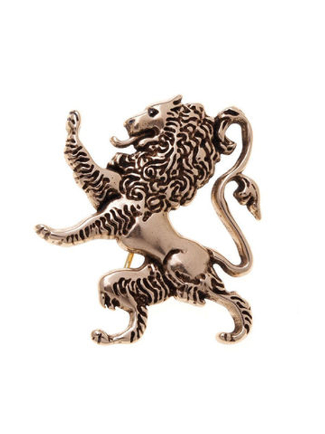 "Рампант" брошь в бронзовом покрытии из коллекции "Бестиарий" от Jenavi с замком булавка