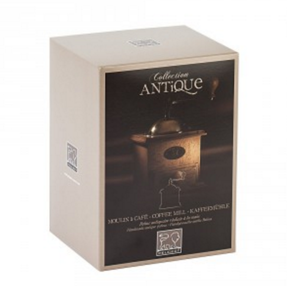 Мельница для кофе 21 см Peugeot Antique темно-коричневая Франция упаковка
