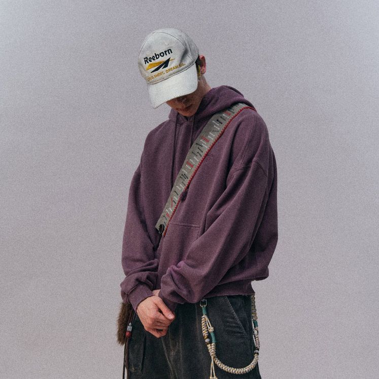 25NOWY0101786 Худи NOTHOMME Retro street MONTE, фиолетовый темный