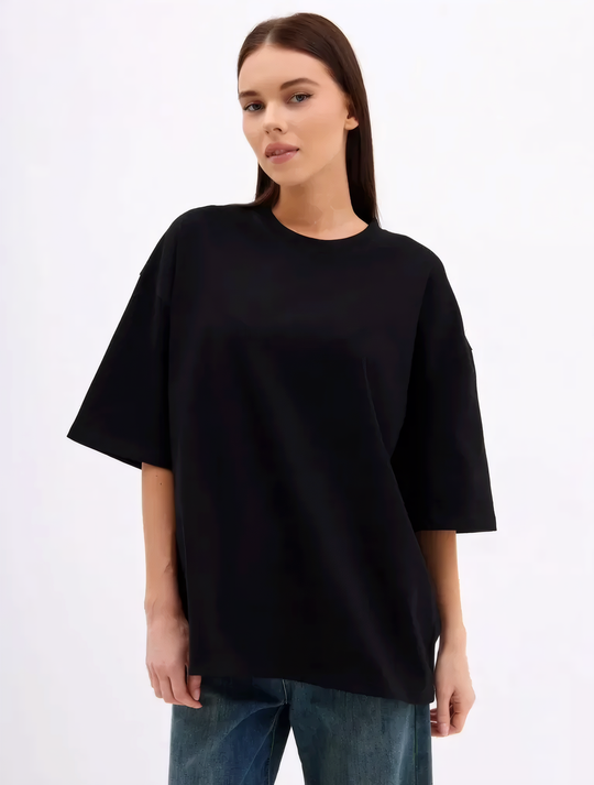 Футболка оверсайз (черный) 270 гр