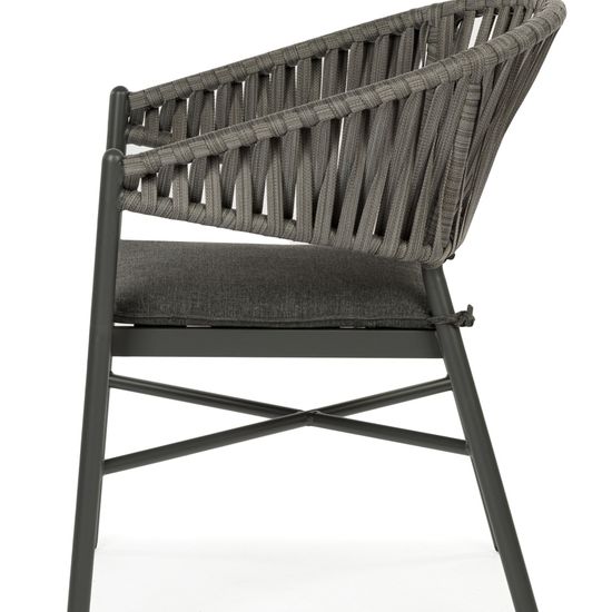 Стул Oscar садовый сталь и веревка 