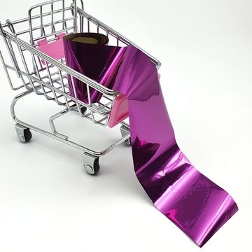 Фольга для литья и дизайна ногтей в пакетиках 1 метр, розовая