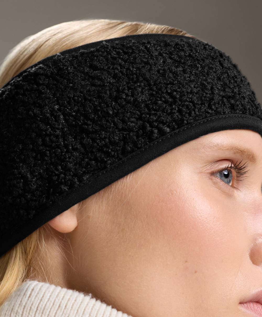 Oysho Флисовая повязка на голову, черный