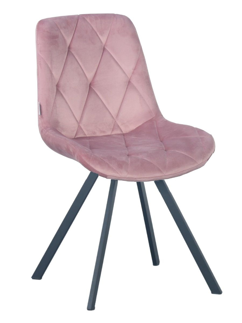 Стул LA ALTA GUSTAF 360 велюр роза, каркас черный