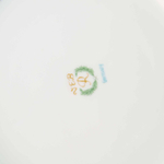 Декоративная тарелка с кобальтовым зеркалом и золочёным орнаментом