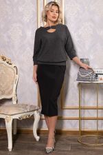 Джемпер трикотажный Сайрис (темно-серый) Б14789-50М LT Collection