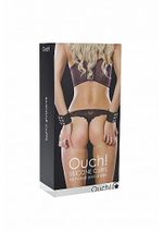 Черные силиконовые наручники с заклепками (Цвет: черный)