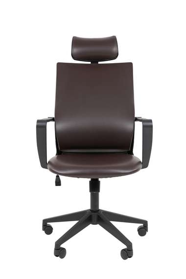 Офисное кресло Chairman 545 Россия экокожа коричневый