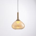 Подвесной светильник MD25001005-1A brass/amber