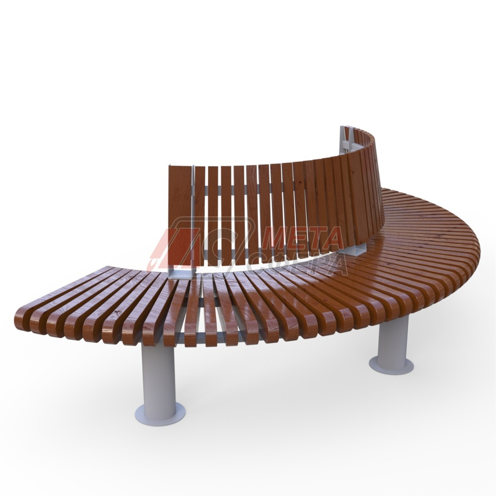 Скамейка Rail Road 01 внешний радиус