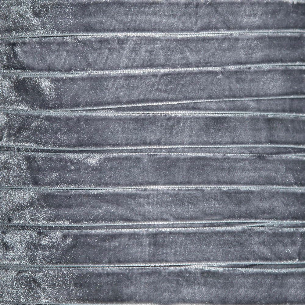 Лента бархатная, 12мм, оттенок "Серый"