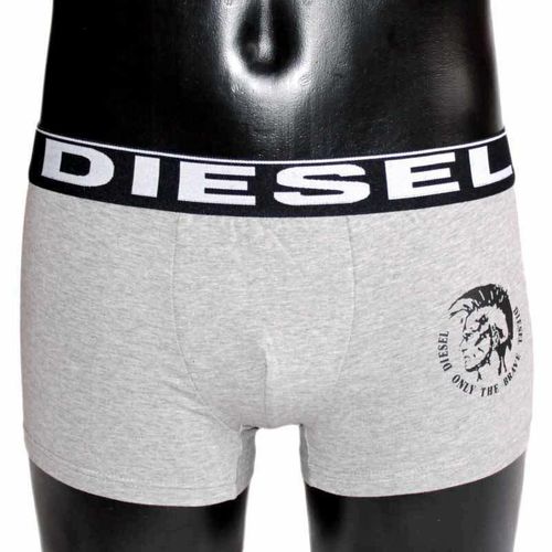 Мужские трусы хипсы серые с черной резинкой Diesel