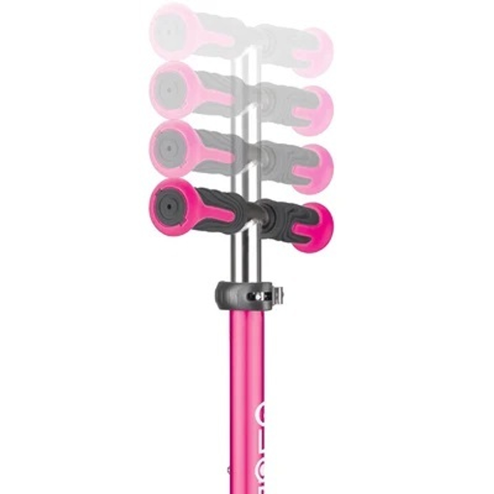 Самокат Globber Elite Deluxe Flash Lights розовый