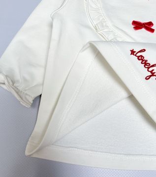 Комплект для девочки, Молочный/серый