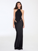 BLACK MAXI DRESS WITH BODYSUIT
