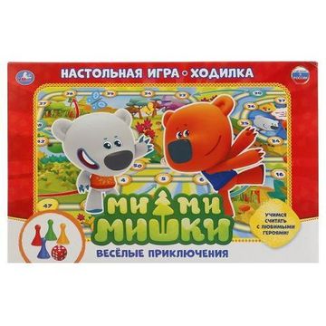 НАСТОЛЬНАЯ ИГРА-ХОДИЛКА "УМНЫЕ ИГРЫ" МИ-МИ-МИШКИ.ВЕСЕЛЫЕ ПРИКЛЮЧЕНИЯ