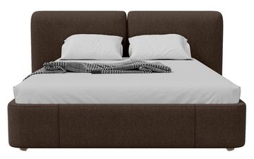 Кровать двуспальная Hub Soft 160 см (шоколад, твид)