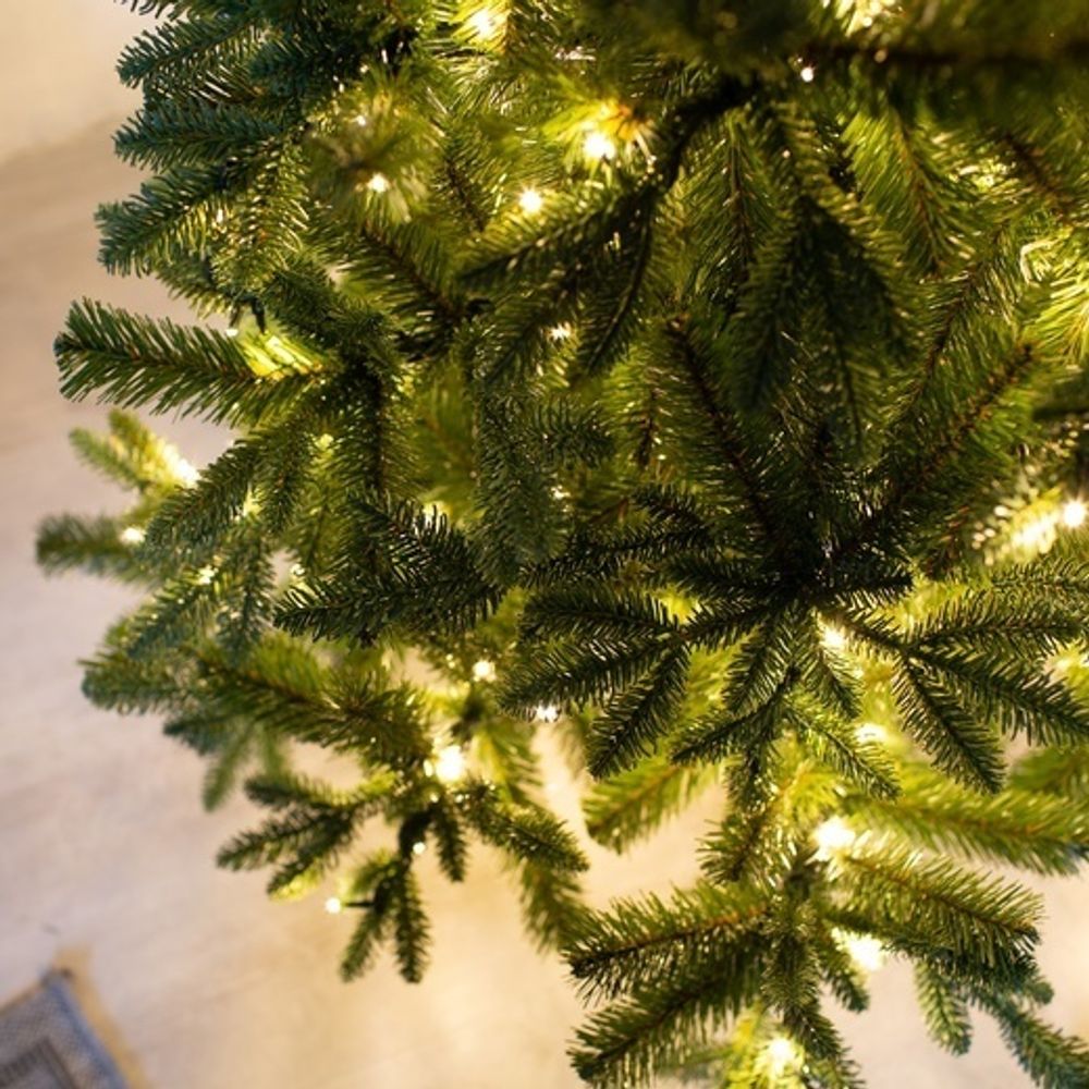 Елка с гирляндой «Барокко» (Литая+пвх) 150 см / 1,5 м