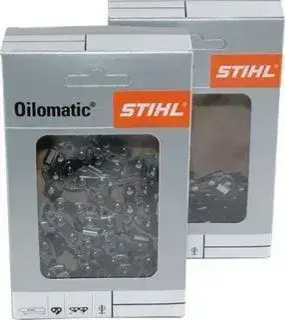 STIHL комбо-набор 1 шина + 2 цепи для бензопилы штиль 180/210/230/250 шина 40 см (16"), шаг 3/8", паз 1,3 мм, 55 звеньев
