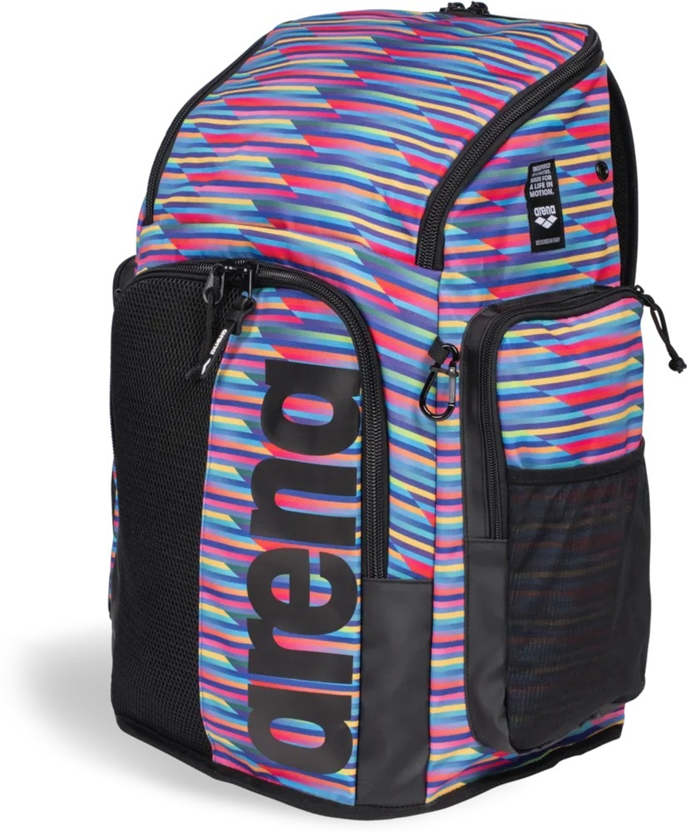 ARENA SPIKY III BACKPACK 45 ALLOVER RACING STRIPES