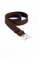 БАЗОВЫЙ РЕМЕНЬ ЗАМША ТЕМНЫЙ ШОКОЛАД