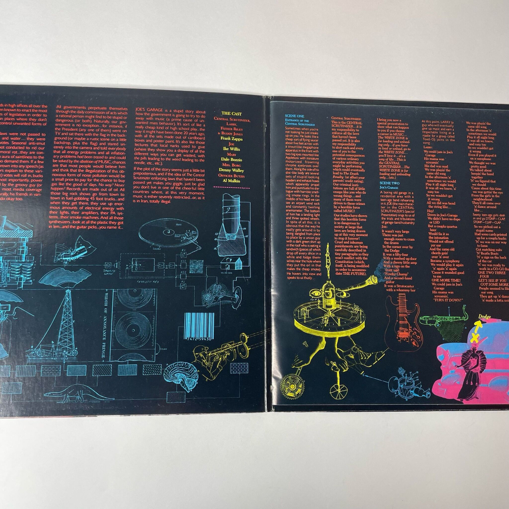 Винтажная виниловая пластинка LP Frank Zappa Joe's Garage Act I (USA 1979) The Central Scrutinizer