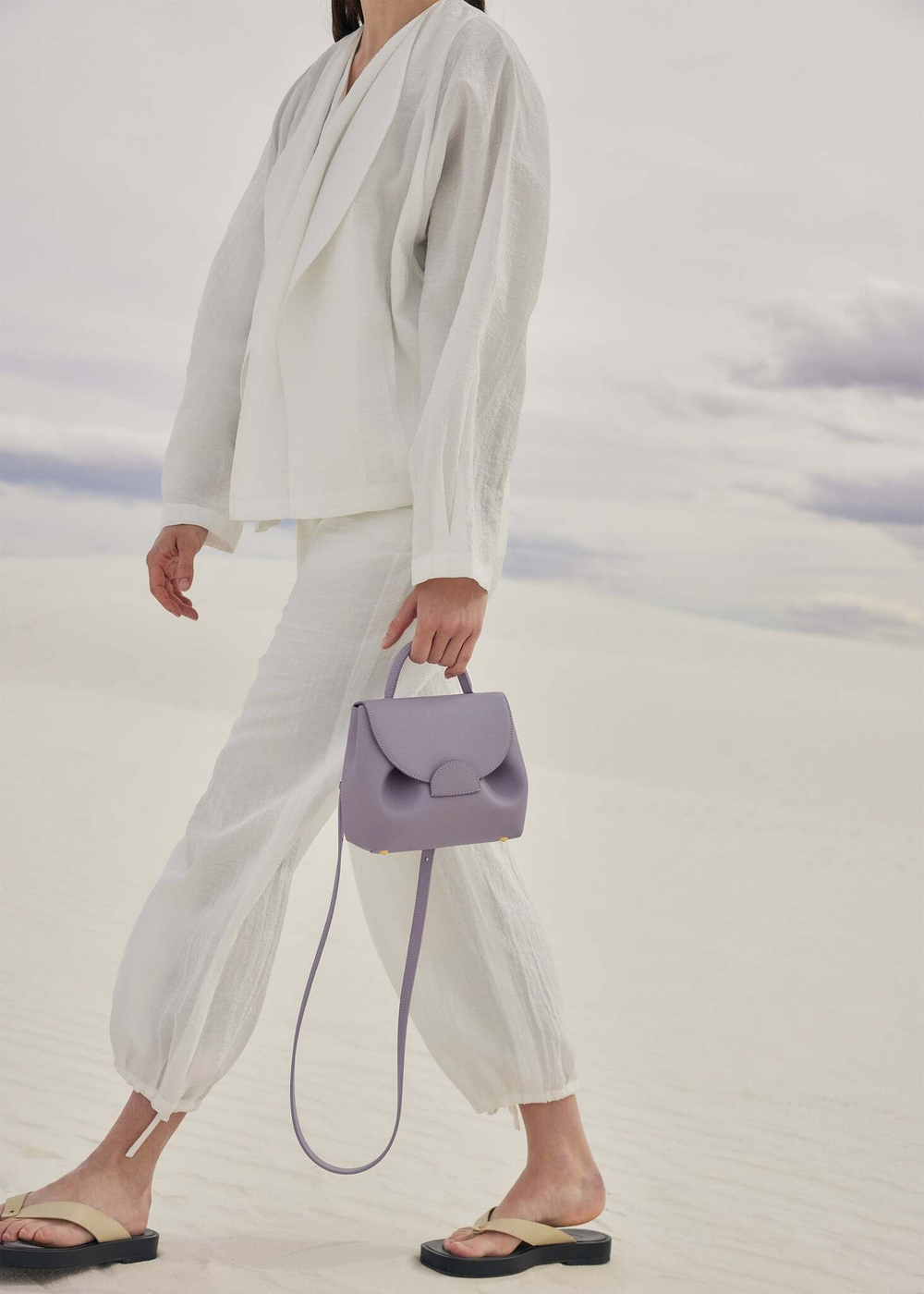 Сумка Polene Numéro Un Nano EDITION TEXTURED MAUVE