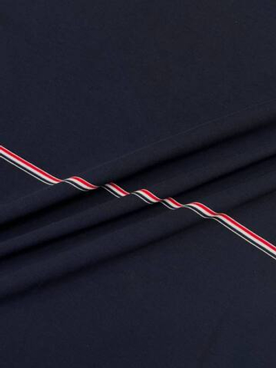 Трикотаж хлопковый Thom Browne темно-синий в разноцветную полоску