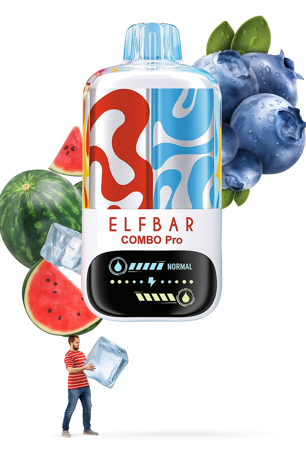 ELFBAR Combo Pro 30000 – Watermelon / Blueberry (5% nic)