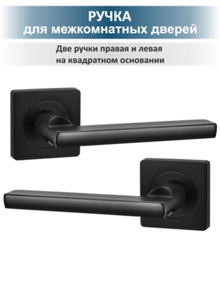 Ручка дверная с магнитной защелкой и фиксатором POLO