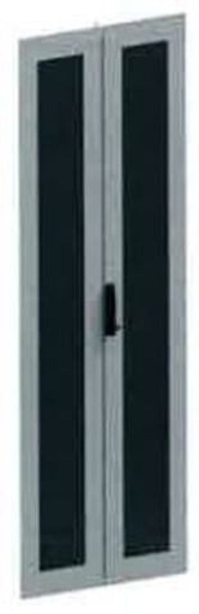 Дверь двустворчатая перфорированная для напольных 19" IT-корпусов ДКС серии CQE 47U шириной 600, RAL9005