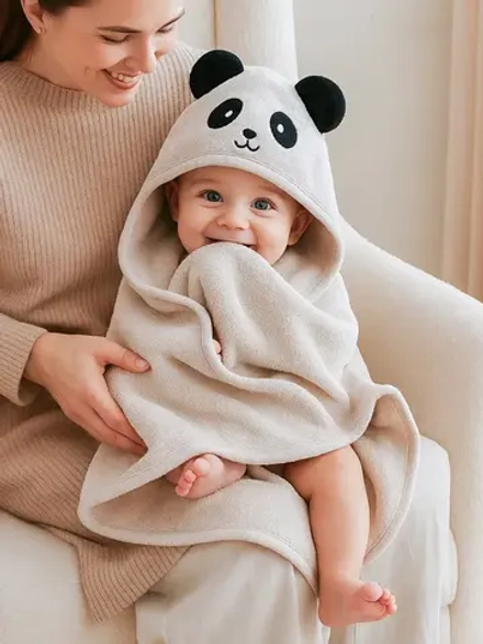 Полотенце детское с капюшоном