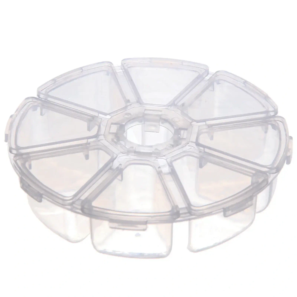 Органайзер для хранения мелочей, 8 ячеек «ИДЕЯДОМА», прозрачный, 10,5*3см (наклейка Селфи)✦