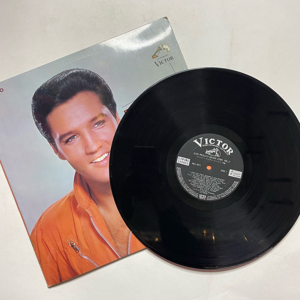 Винтажная виниловая пластинка LP Elvis Presley Golden Story Volume 2 (Japan 1965) (No Obi)
