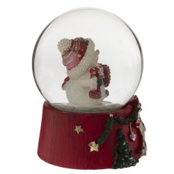 GAEM Фигурка декоративная "Снеговик" в стекл шаре, L6,5 W6,5 H8,5 см, 2в.