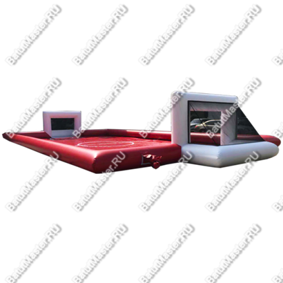Надувной бассейн "Футбольное поле", красный 14*7*2.5 м