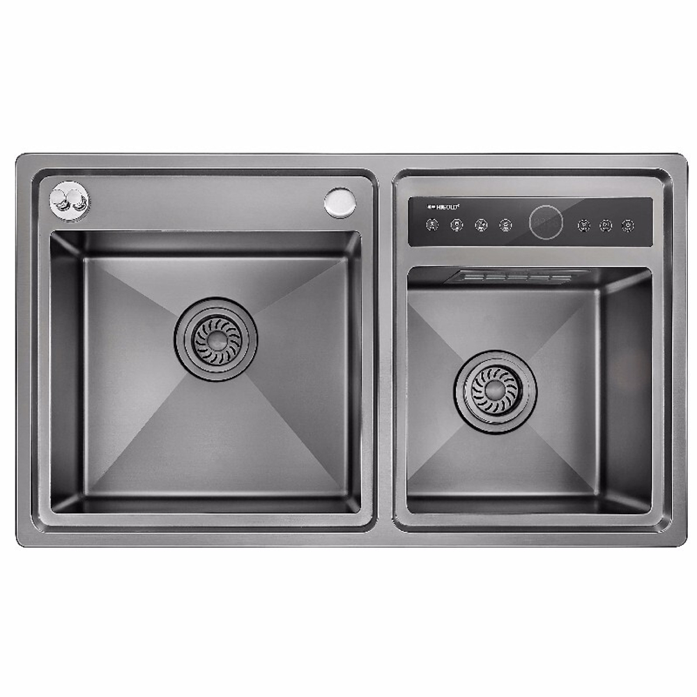 Кухонная мойка, 820x480x235 мм, 2 чаши