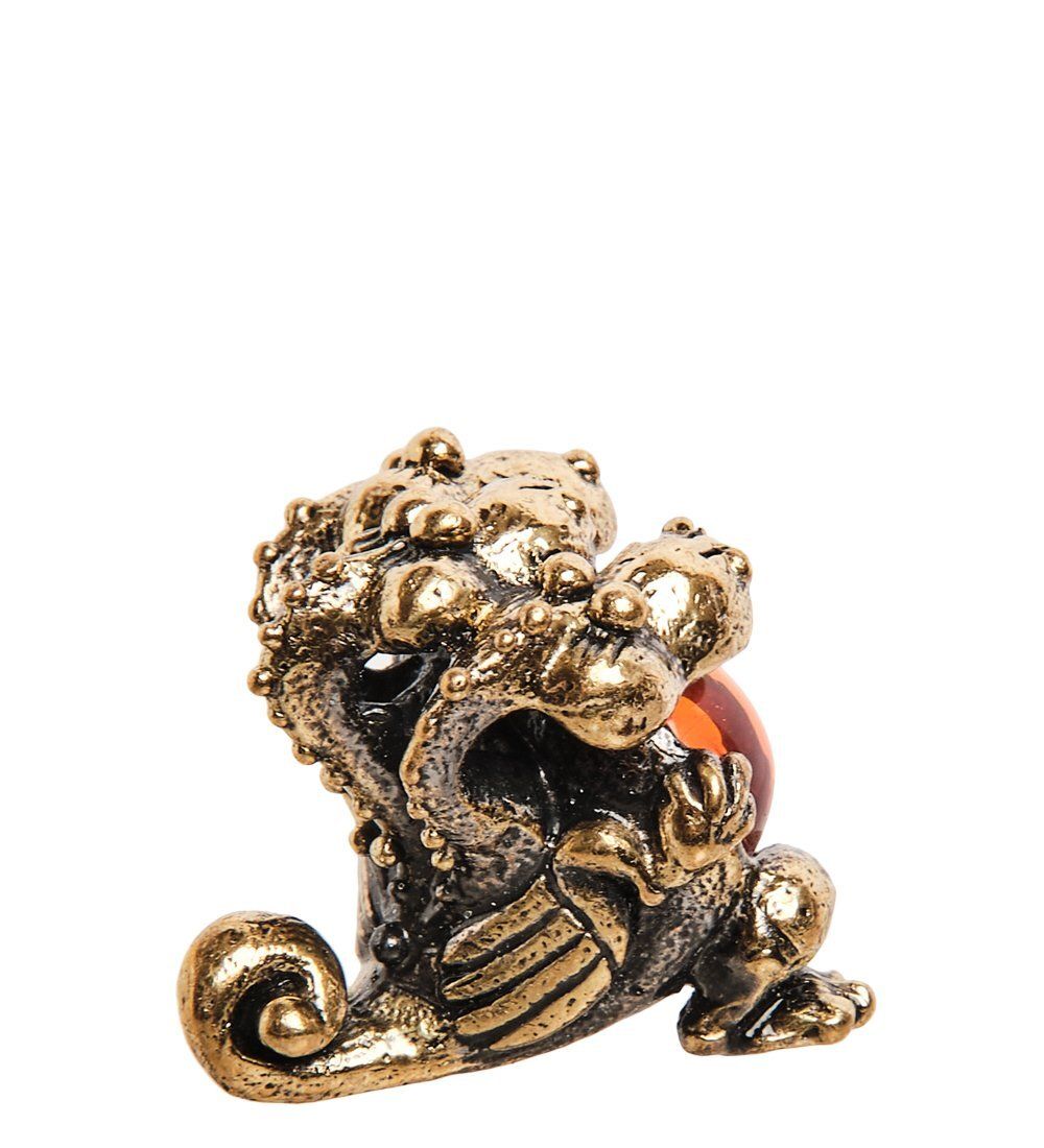 Народные промыслы AM-2756 Фигурка «Змей Горыныч» (латунь, янтарь)