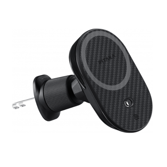 Автомобильный держатель с беспроводной зарядкой Pitaka MagEZ Car Mount Pro 2 (CM2402N)