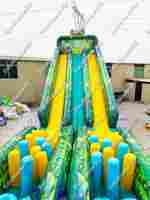 Надувная полоса препятствий "Кокосовое приключение", 25*5*8 м