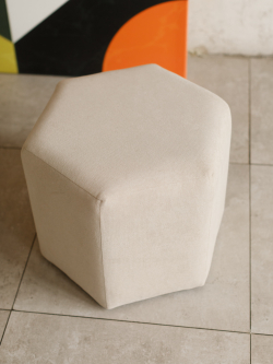 Пуф Сота Велюр Светло-Бежевый