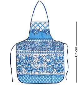 ТК-239-B Набор 4 пр. «Фартук, рукавица, прихватка, полотенце» (лен, синий)