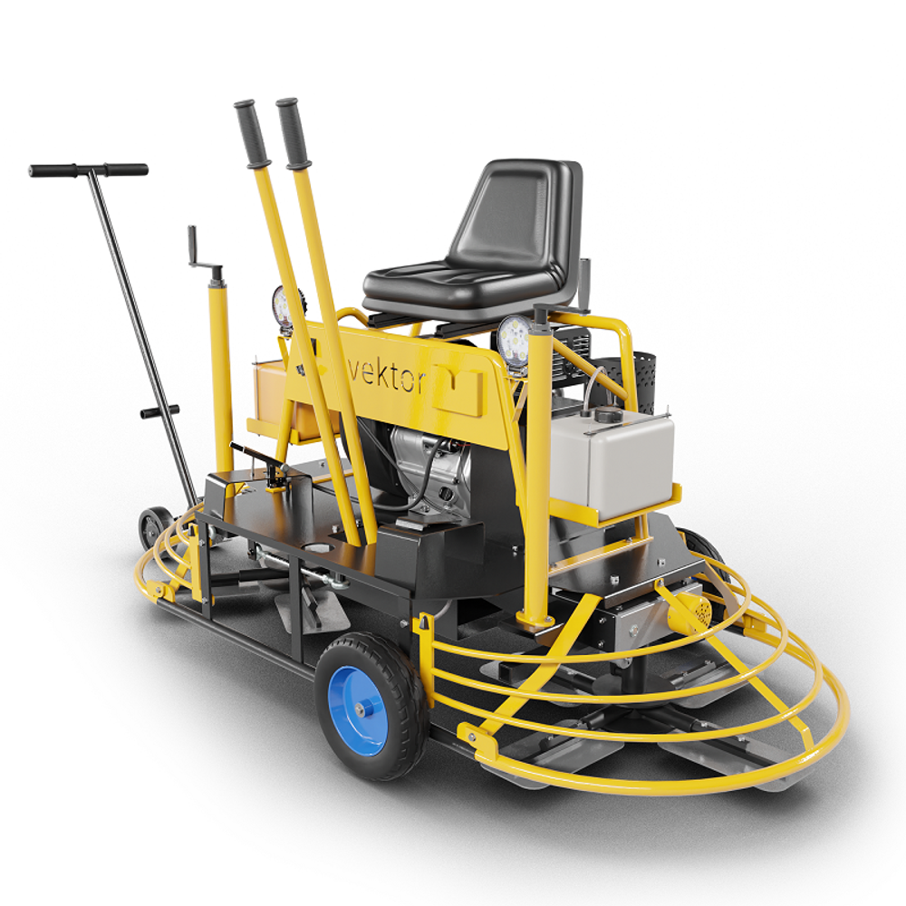 Двухроторная затирочная (заглаживающая) машина Vektor VTMG-1000B (двигатель LIFAN 2V78F-3)