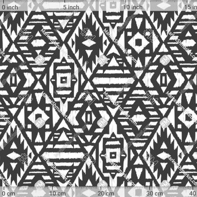 Ромбы Икат Геометрический Узор by AllNikArt 417 DPI